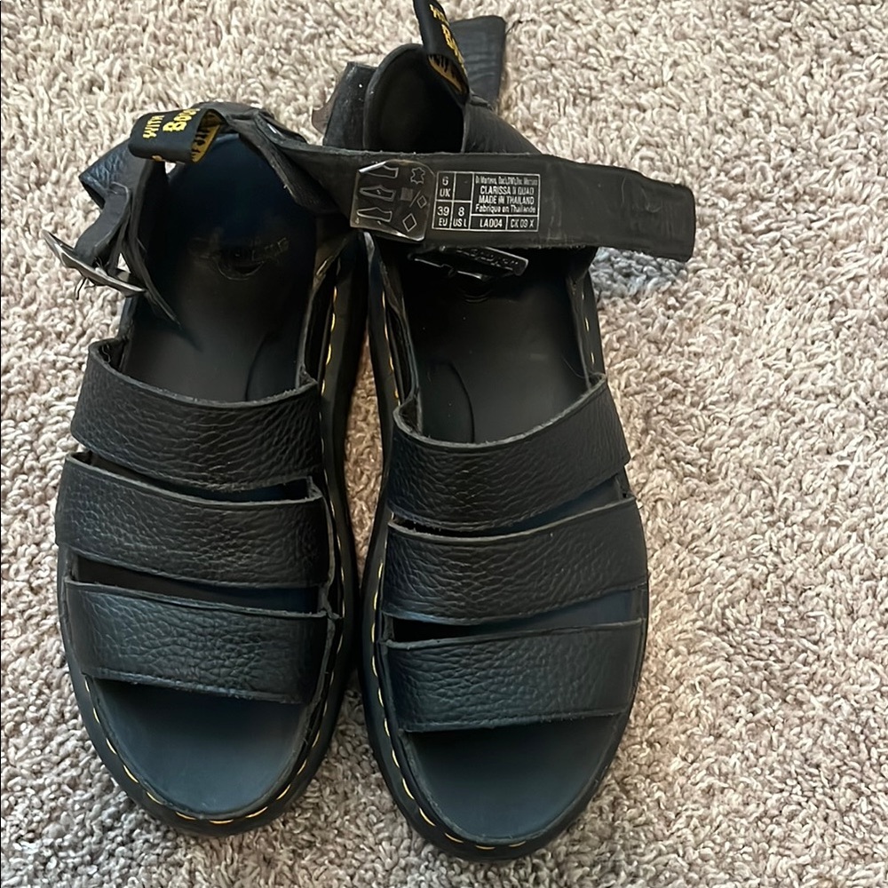 Dr. Martens Black Strappy Sandals